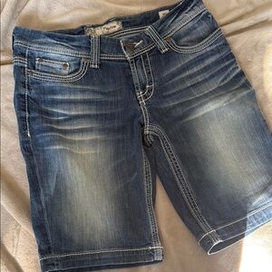 BKE Women's Blue Denim Shorts